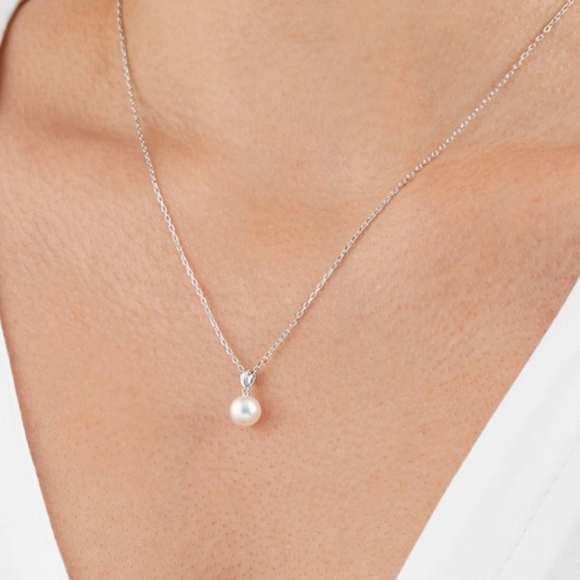 Mikimoto Jewelry - Mikimoto pearl necklace silver 950